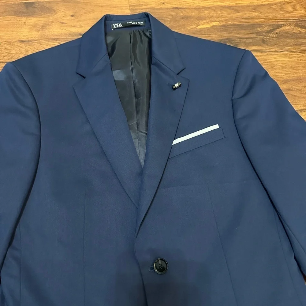 NWOT Zara Deep Blue Men's Blazer
